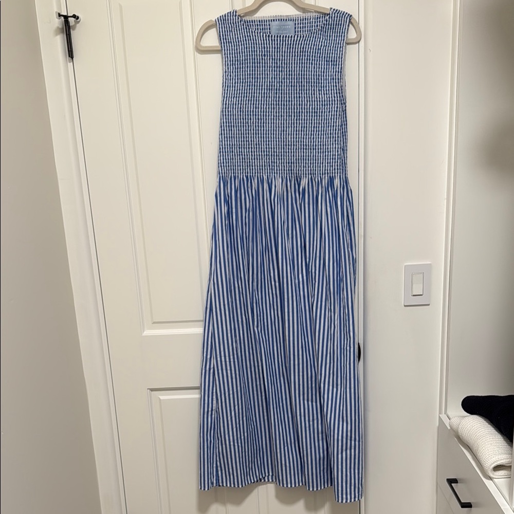 Hill House Blue and White Maxi Dress